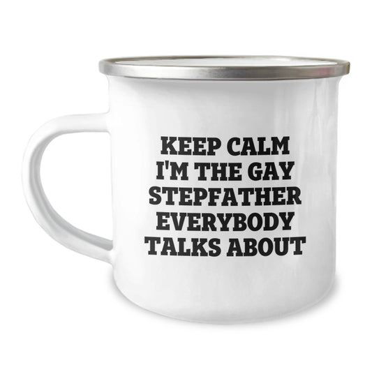 Sassy Essential Stepfather Camping Mug for Neighbors Birthday Gift - Image 1