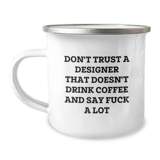 Designer Keepsake Camping Mug for Him Birthday Gift with Bold Coffee - Image 1