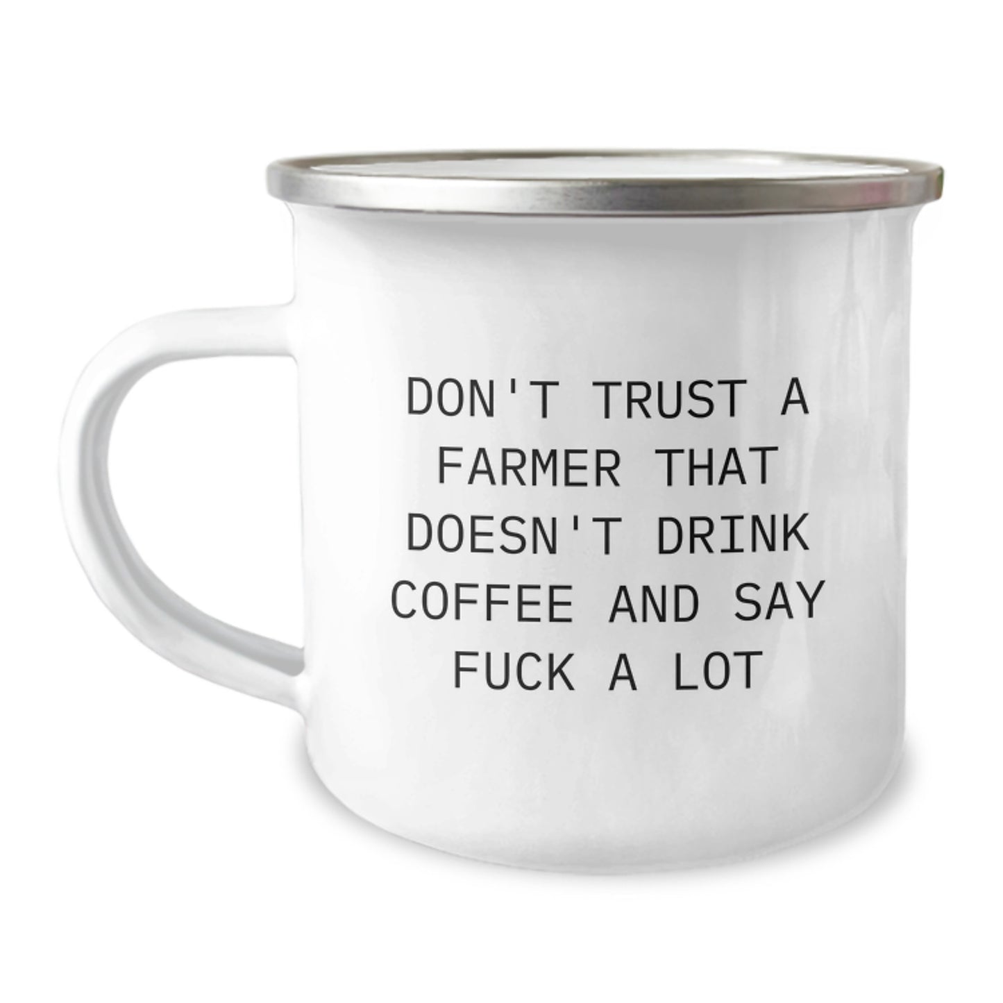 Funny Farmer Mugs Gifts for Farmer Friends from Family - 'Don't Trust A Farmer That Doesn't Drink Coffee And Say F--k A Lot' Graduation Unique Gifts - Image 1