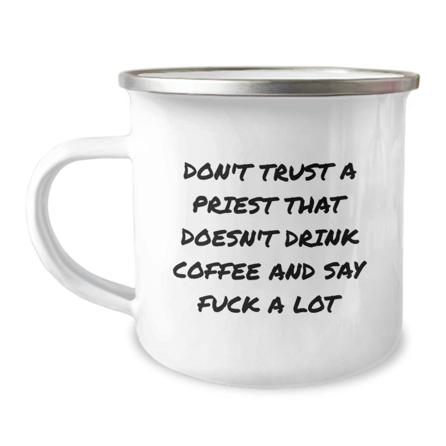 Funny Priest Gifts for Men, Unique Camping Mugs for Mother's Day, Say 'F--k A Lot' Quote - Image 1