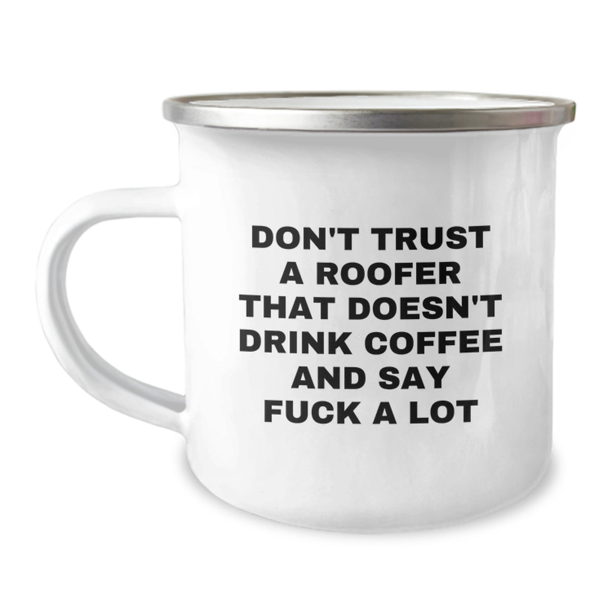 Birthday Gift for Her Roofer Camping Mug Present with Coffee Humor - Image 1