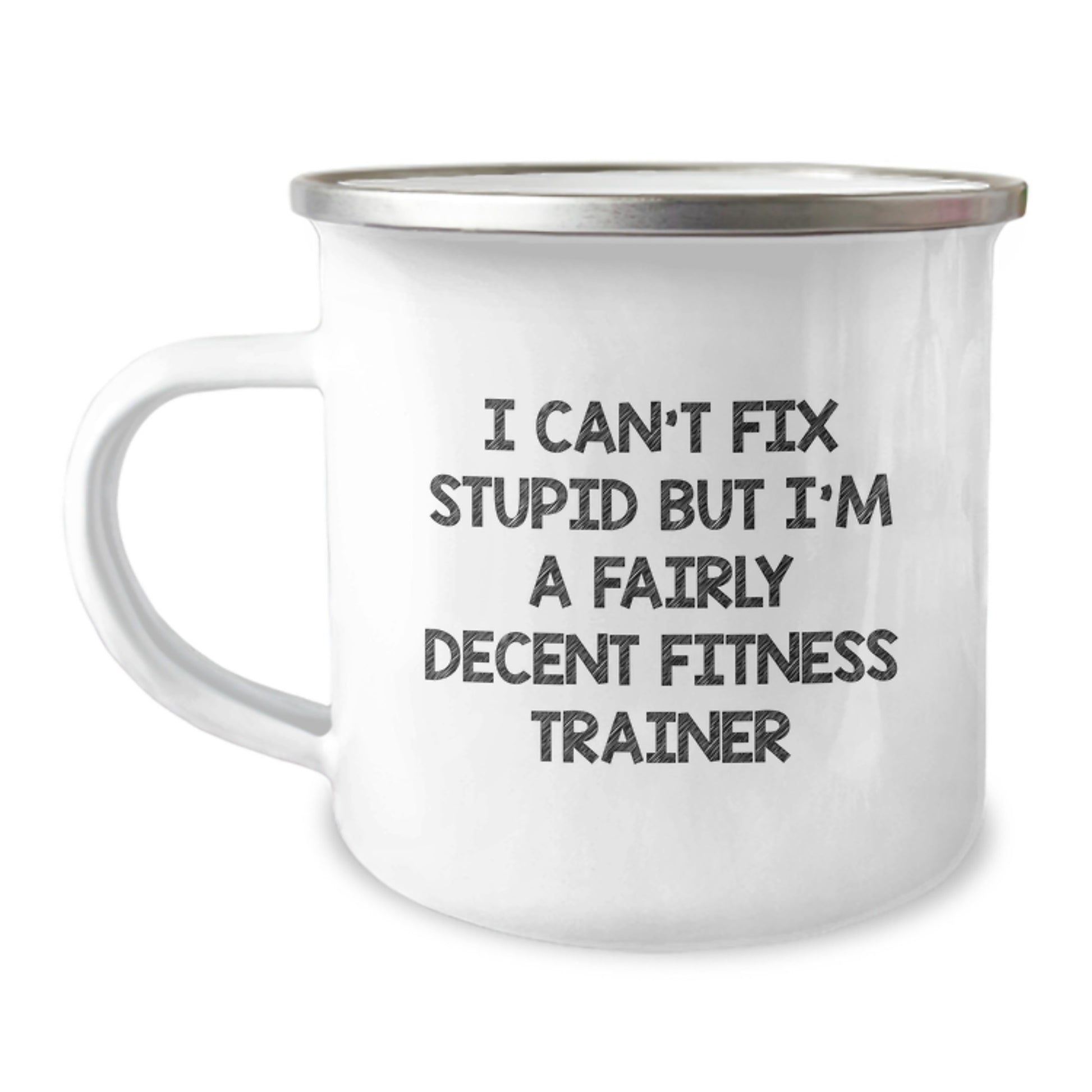 Funny Fitness Trainer Gifts for Men - I'm A Fairly Decent Trainer Camping Mug for Graduation - Image 1