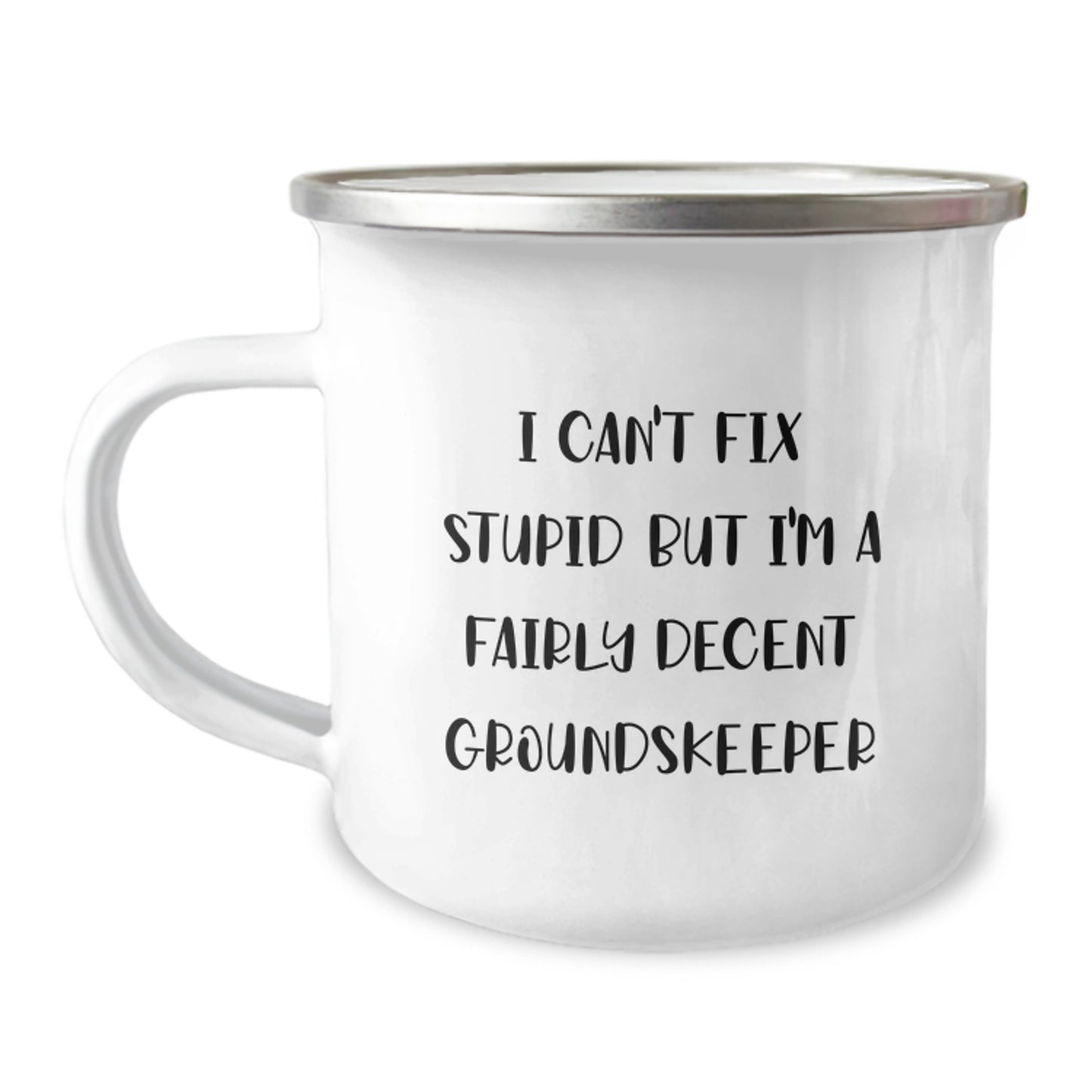 Funny groundskeeper Gifts from Men for groundskeeper at Graduation Unique Gifts for groundskeeper Camping Mug - Image 1