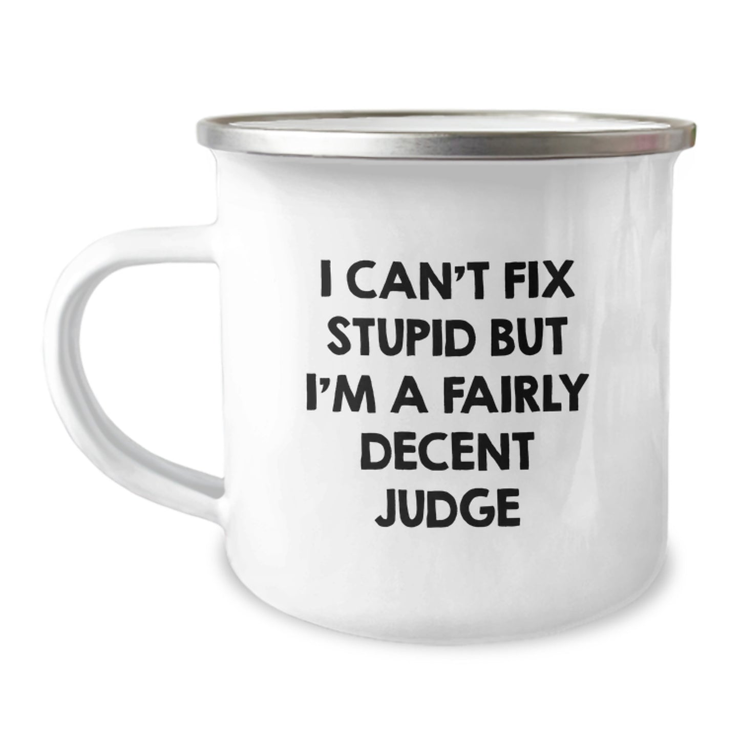 Cute Judge Gifts from Friends, Inspirational Graduation Unique Gifts for Judges, 12 oz Stainless Steel Camping Mug - Image 1