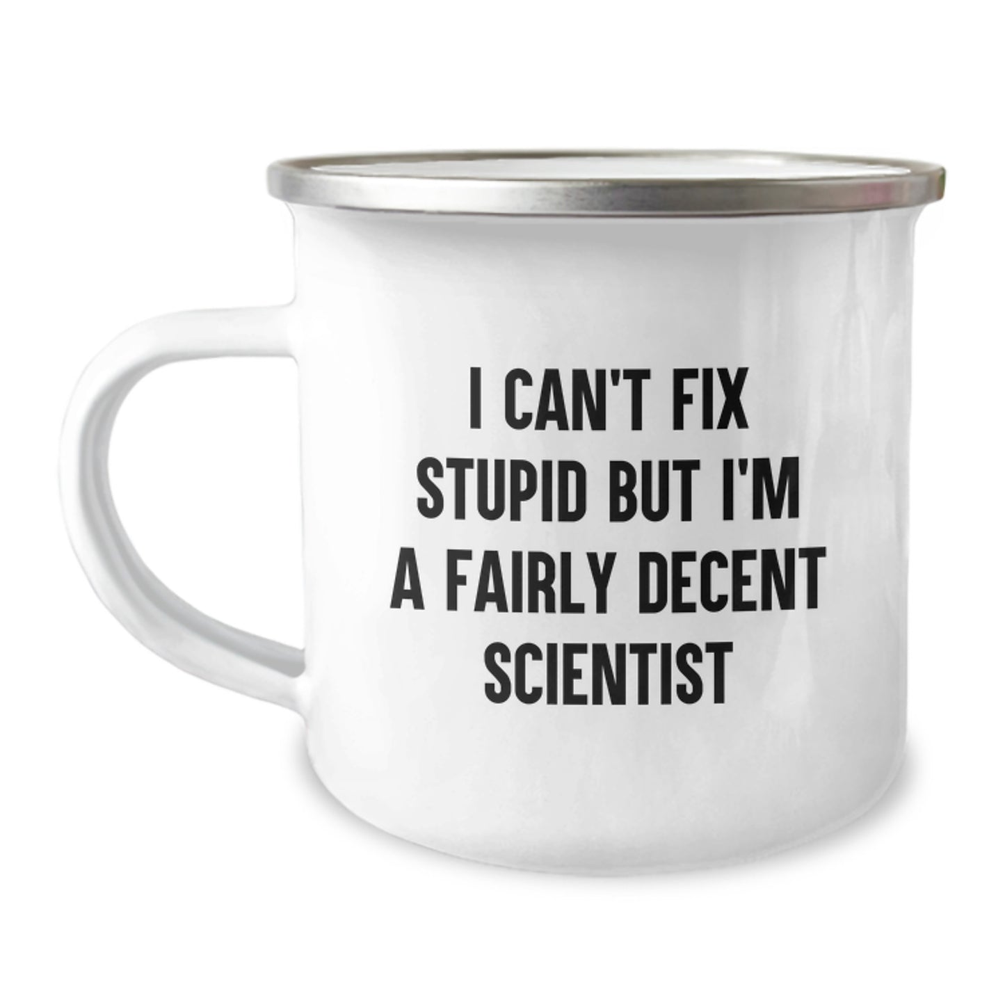 For Him Keepsake Birthday Gift Scientist Camping Mug with Quote - Image 1