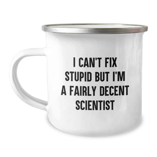 For Him Keepsake Birthday Gift Scientist Camping Mug with Quote - Image 1