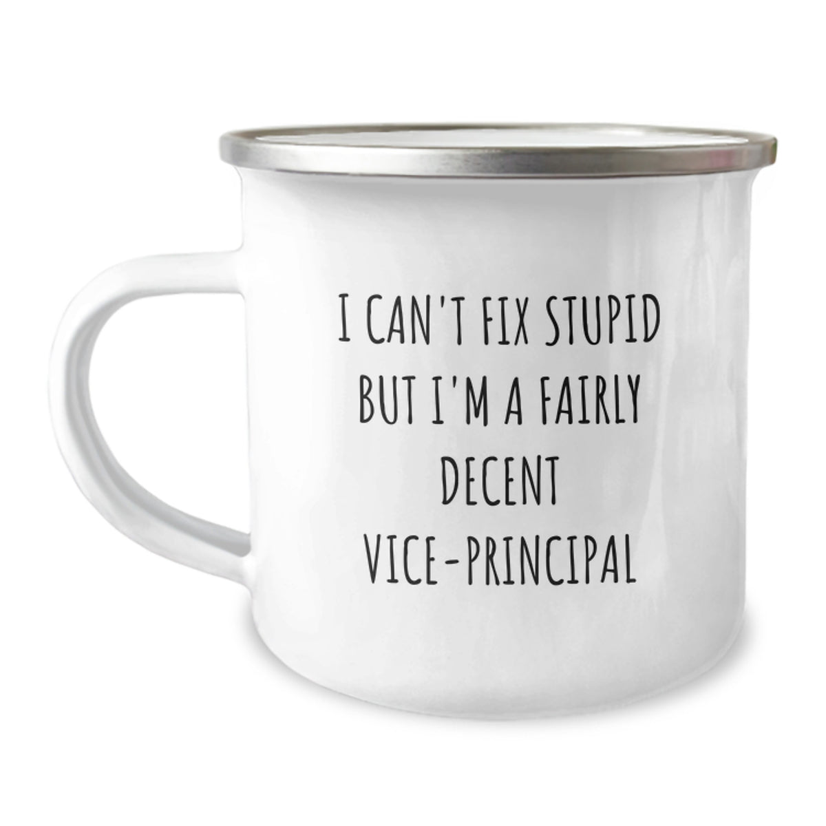 Funny Vice-principal Gifts, Birthday Unique Presents for Vice-principal, I'm A Fairly Decent Vice-principal Camping Mug - Image 1