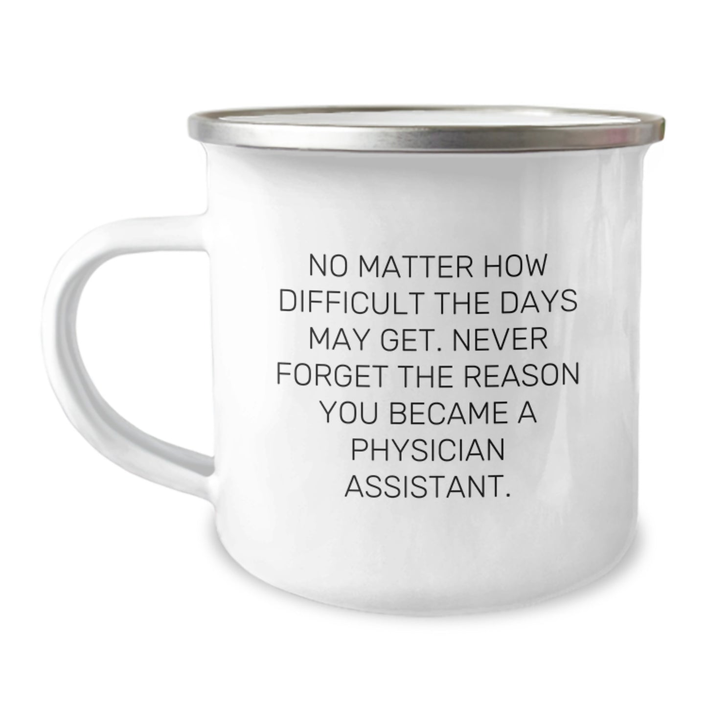 Gifts from Men to Physician Assistant Graduation Unique Camping Mugs with Inspirational Quote Never Forget Why You Became a Physician Assistant - Funny PA - Image 1