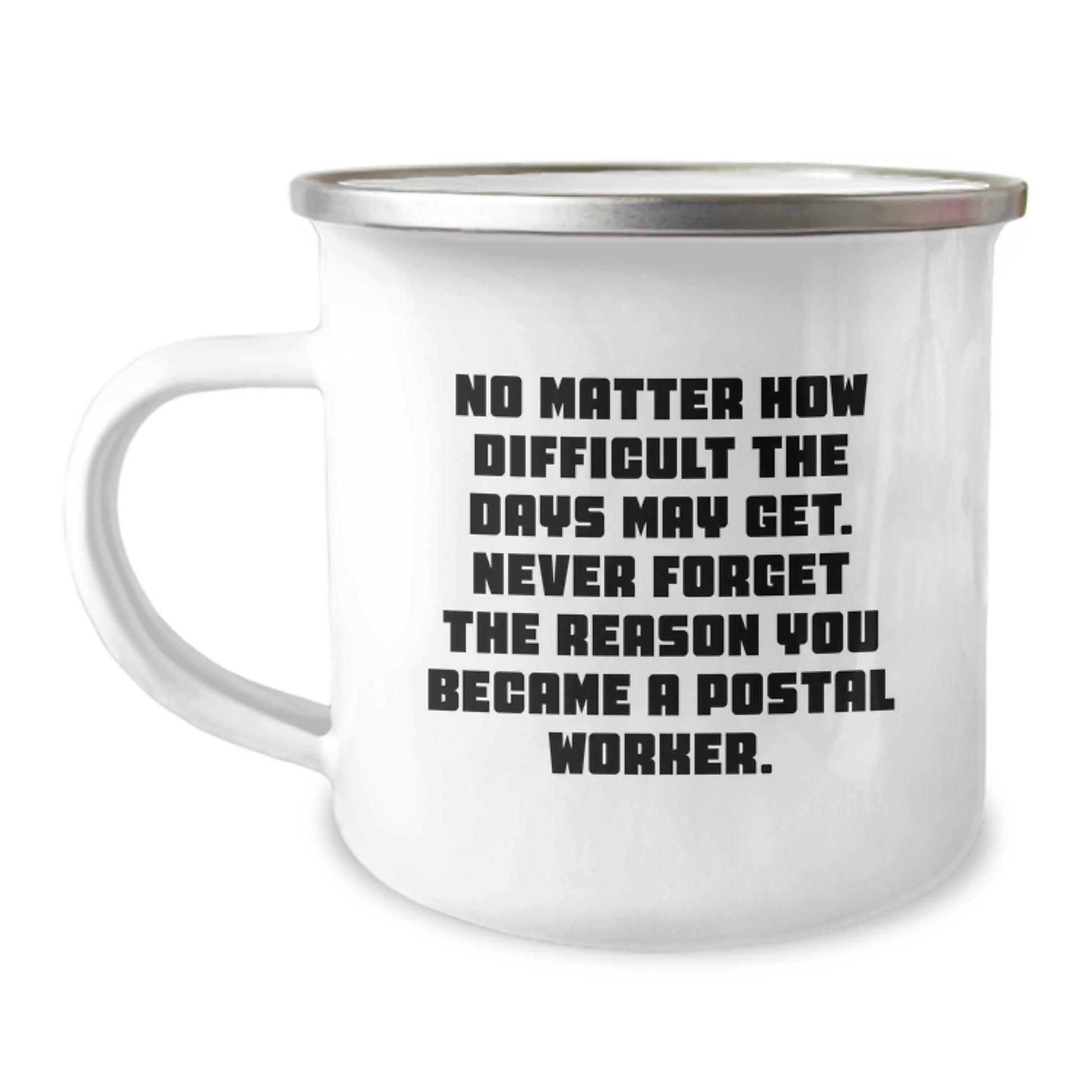 Funny Inspirational Gifts for Postal Workers - Unique Camping Mugs for Men and Women from Friends and Family - Never Forget Why You Became a Postal Worker - Image 1