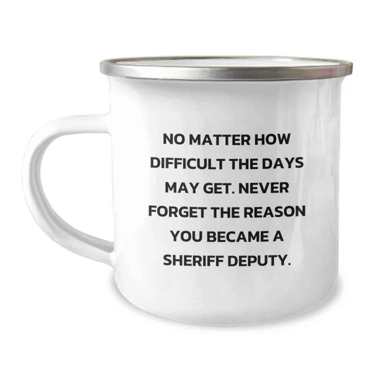 Funny Sheriff Deputy Camping Mug - Gifts for Sheriff Deputy from Family, Sheriff Deputy Unique Valentine's Gifts, Sheriff Deputy Coffee Mug - Image 1