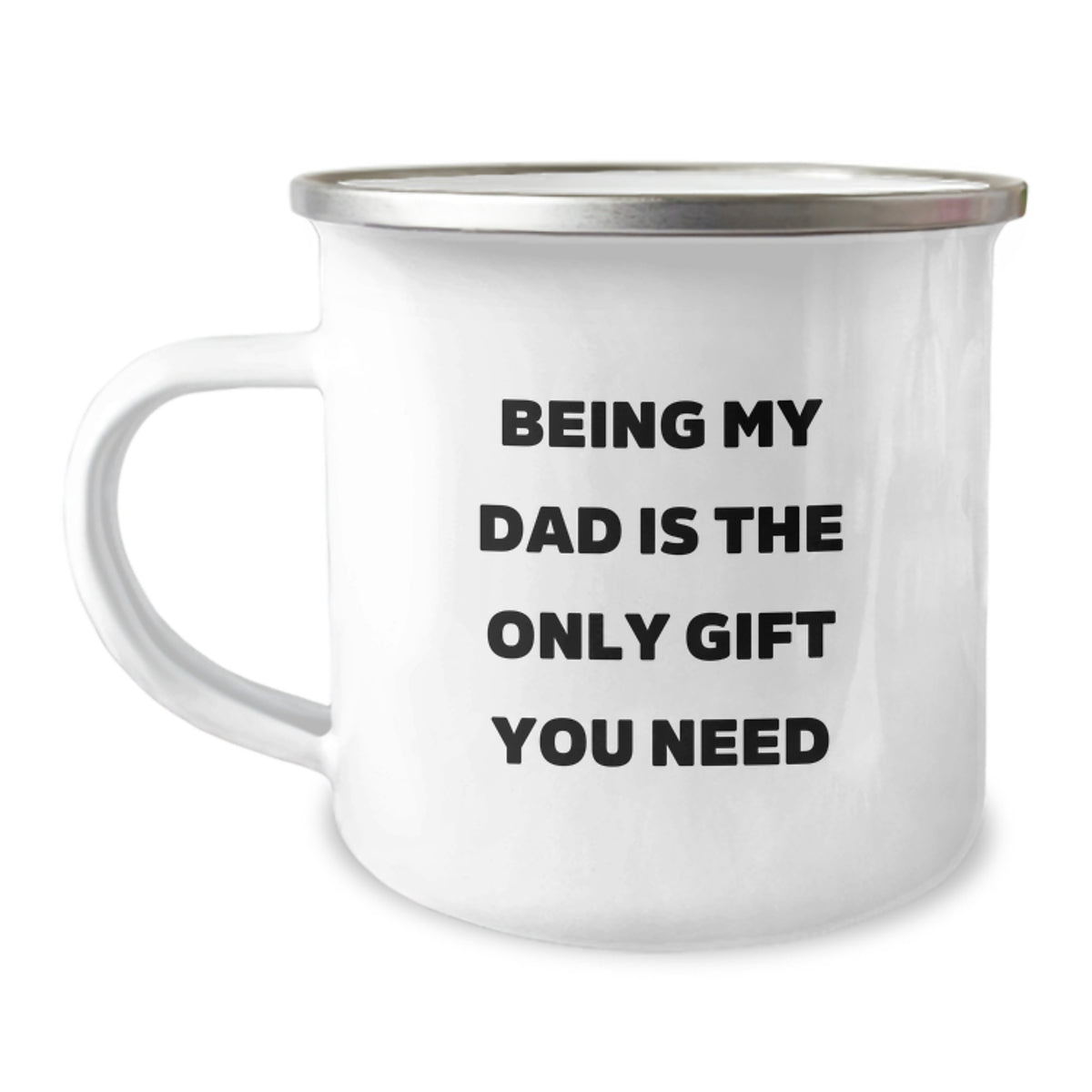 Funny Dad Gifts from Family - Being My Dad Is The Only Gift You Need, Unique Birthday Unique Gifts for Camping Dad, Funny Camping Mug - Image 1