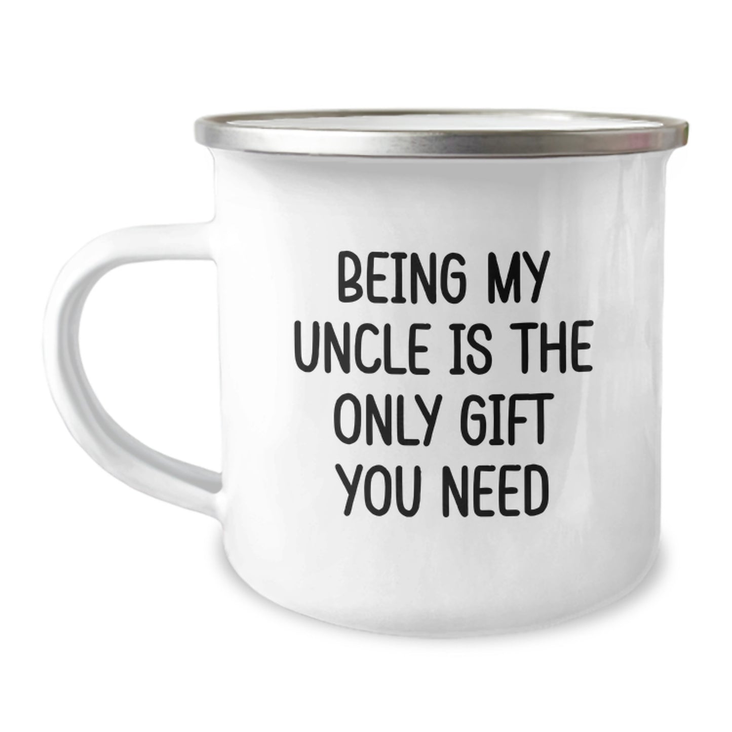 Funny Uncle Gifts from Aunt or Mom for Men, Unique Camping Mug for Uncle, Being My Uncle Is The Only Gift You Need - Image 1