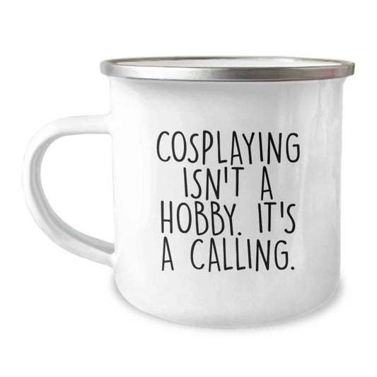 Funny Cosplaying Gifts for Cosplayers, Graduation Unique Gifts for Friends, Stylish Camping Mug from Men - Image 1