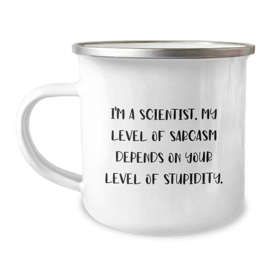 Funny Scientist Gifts for Men, Unique Camping Mug for Graduation Unique Gifts from Friends to Scientist - Image 1
