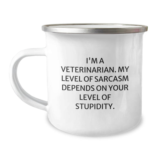 Funny Veterinarian Gifts from Friends, Unique Camping Mug for Veterinarian Men, Inspirational Quote for Graduation Day - I'm A Veterinarian - Image 1