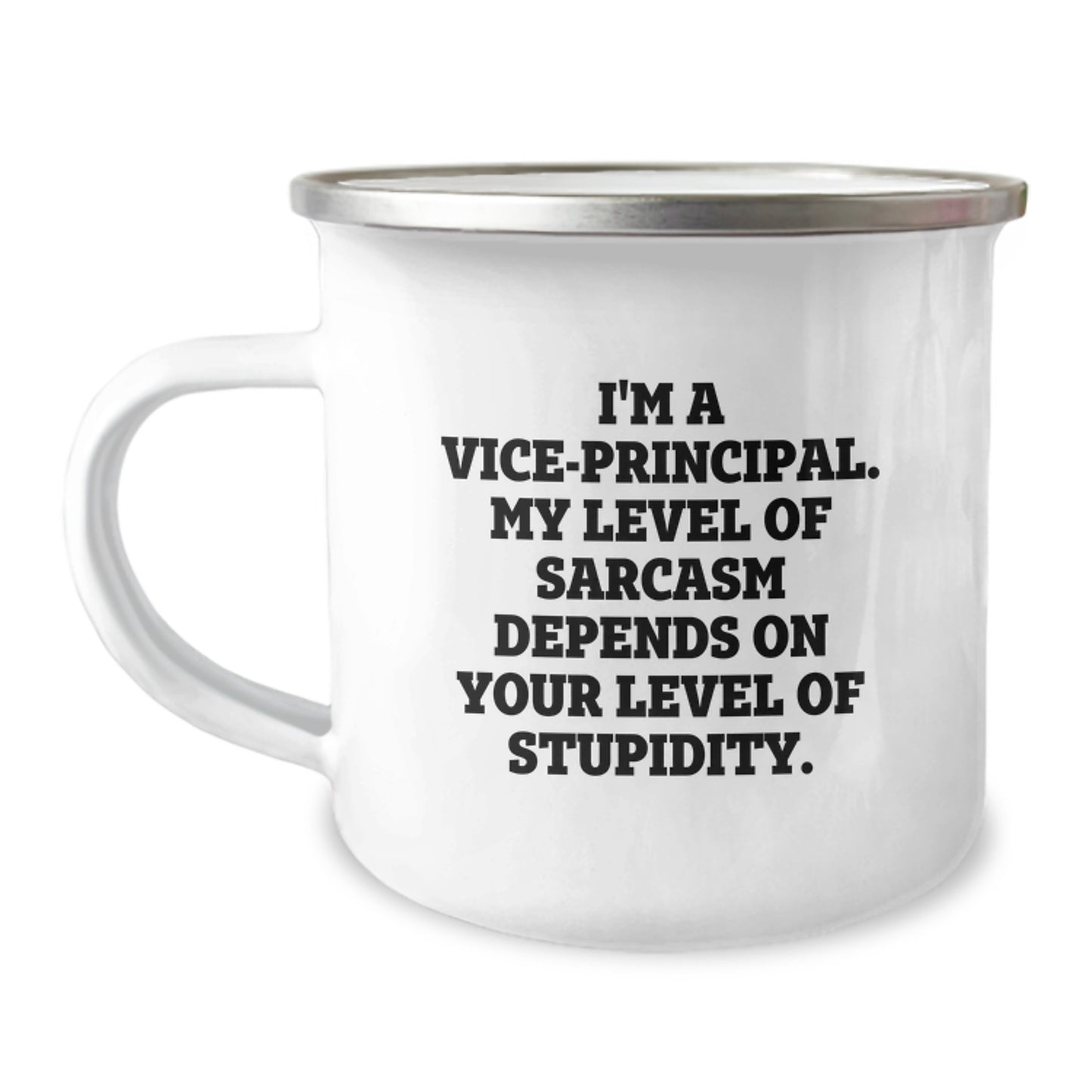 Funny Vice-principal Gifts for Men, Vice-principal Office Humor Graduation Unique Gifts from Friends, Vice-principal Camping Mug - Image 1