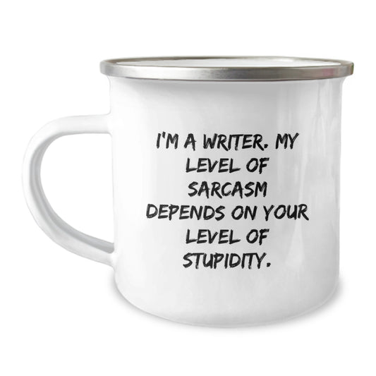 Funny Writer Graduation Gifts from Friends for Writers, Camping Mugs, I'm a Writer Sarcasm - Image 1