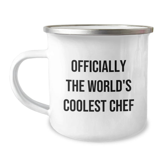 Funny Chef Camping Mug - Gifts from Men to Chef Friends on Valentine's - Image 1