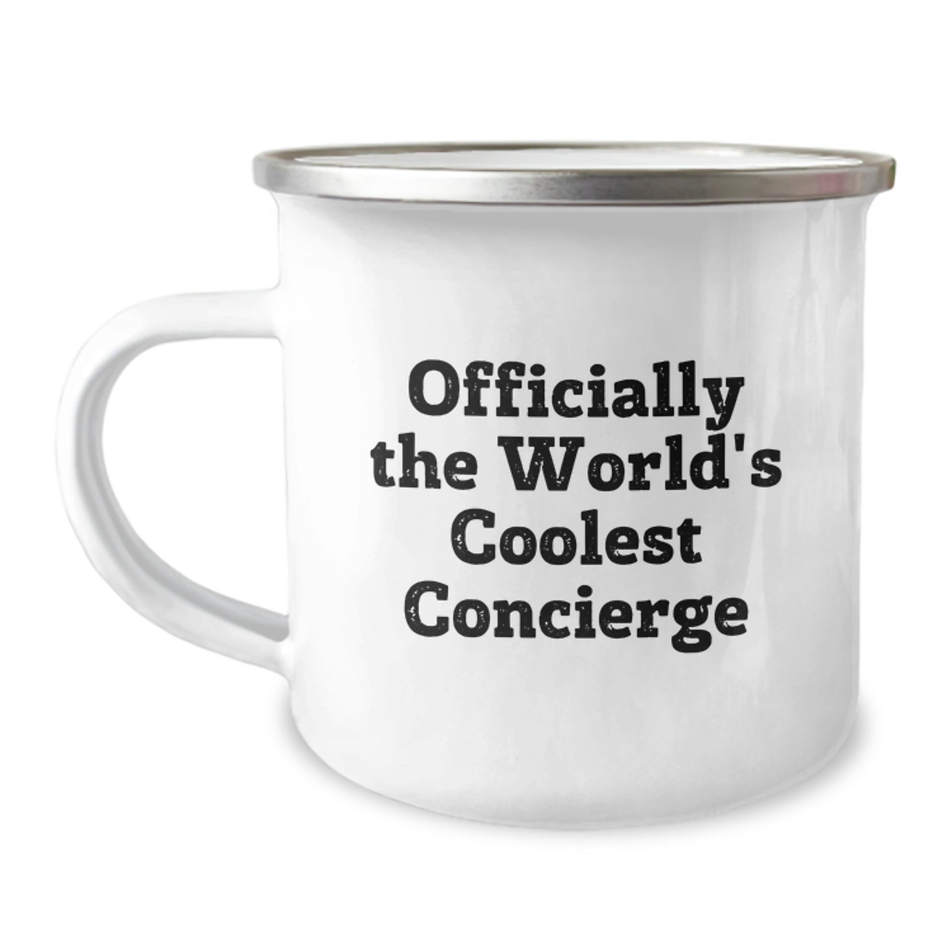 Unique Gifts from Men to Concierge Friends for Graduation - Funny World's Coolest Concierge Camping Mug - Image 1