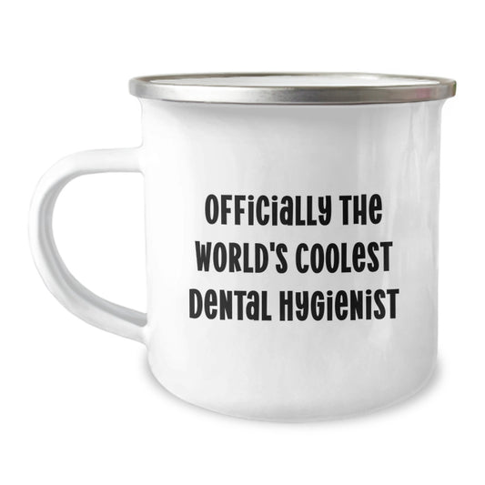 Gifts for the World's Coolest Dental Hygienist, Fun Camping Mug, Graduation Unique Gifts from Friends and Family - Image 1