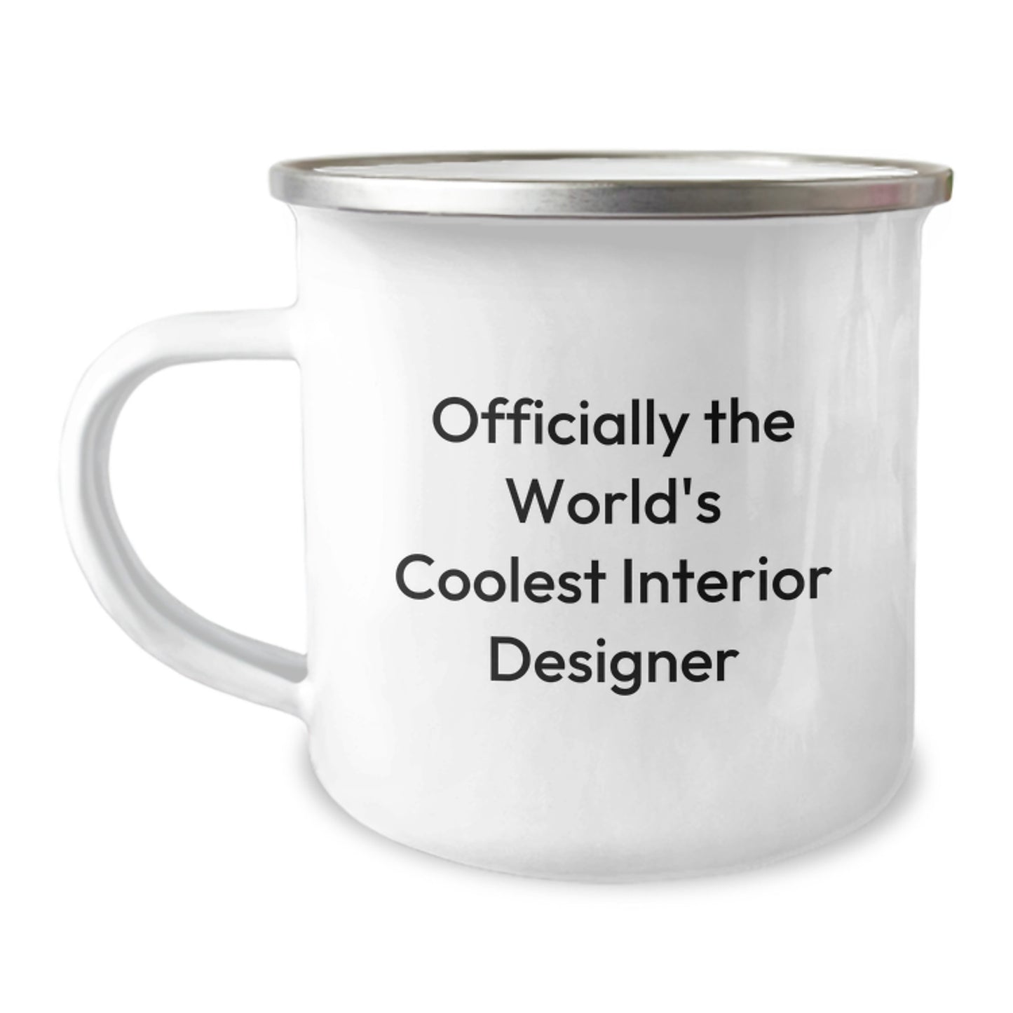 Interior Designer Camping Mug for Him Funny Quote Gifts from Men Friends Family, Graduation Unique Gifts, Camping Mug for Interior Designer Lover, Funny Quote Interior Designer Gifts - Image 1