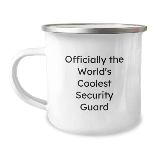 Funny Security Guard Gifts, Officially The World's Coolest Security Guard, Camping Mug for Security Guard Graduation Unique - Image 1
