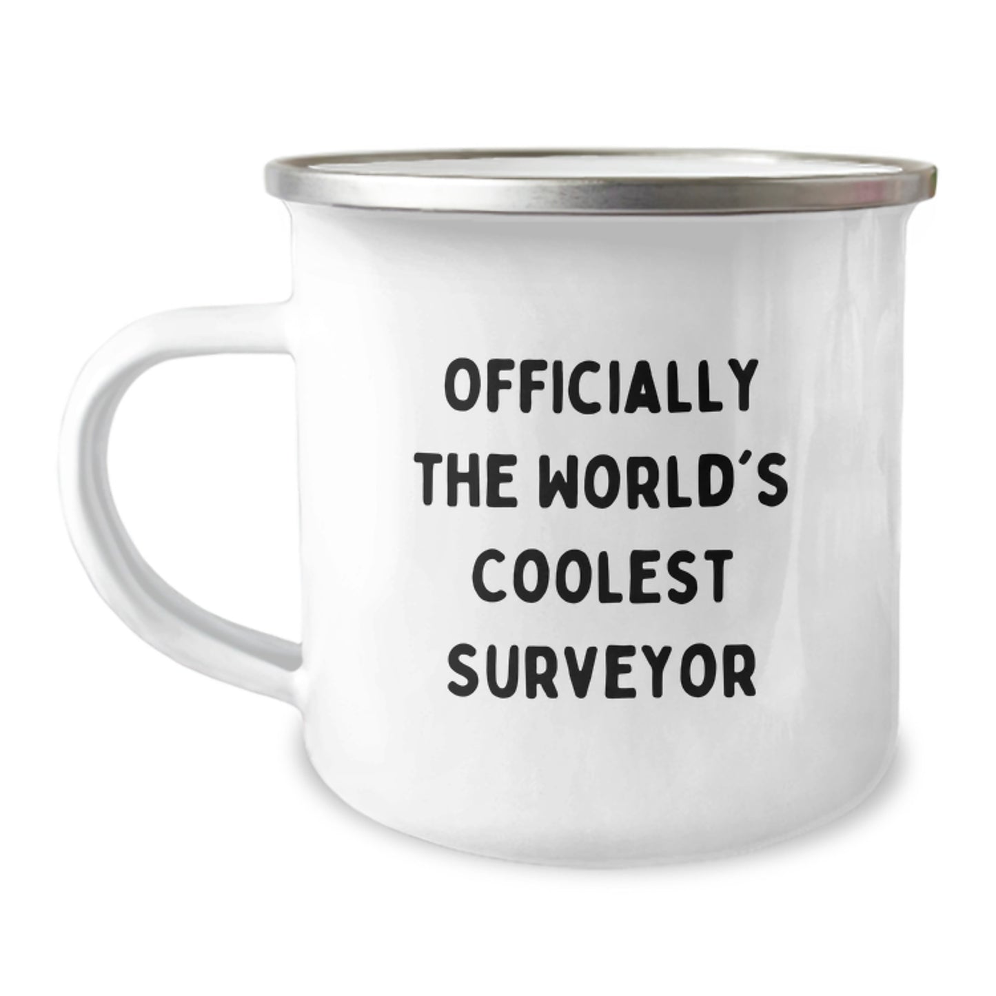 Funny Surveyor Gifts for Men from Friends - Officially The World's Coolest Surveyor Camping Mug for Graduate, Unique Graduation Gifts for Surveyor Enthusiasts - Image 1