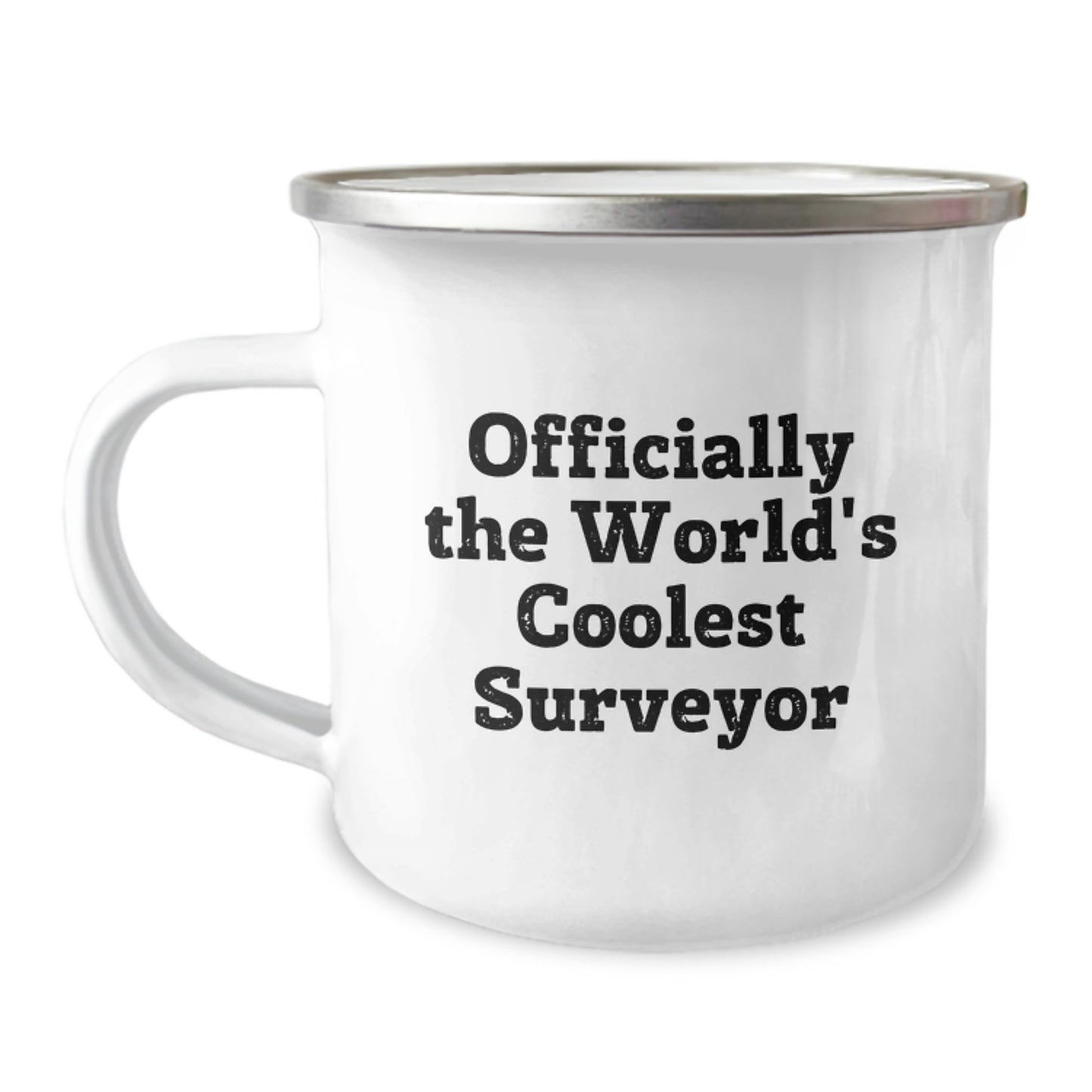 Funny Surveyor Gifts from Friends for Men Officially The World's Coolest Surveyor Camping Mug Graduation Unique - Image 1