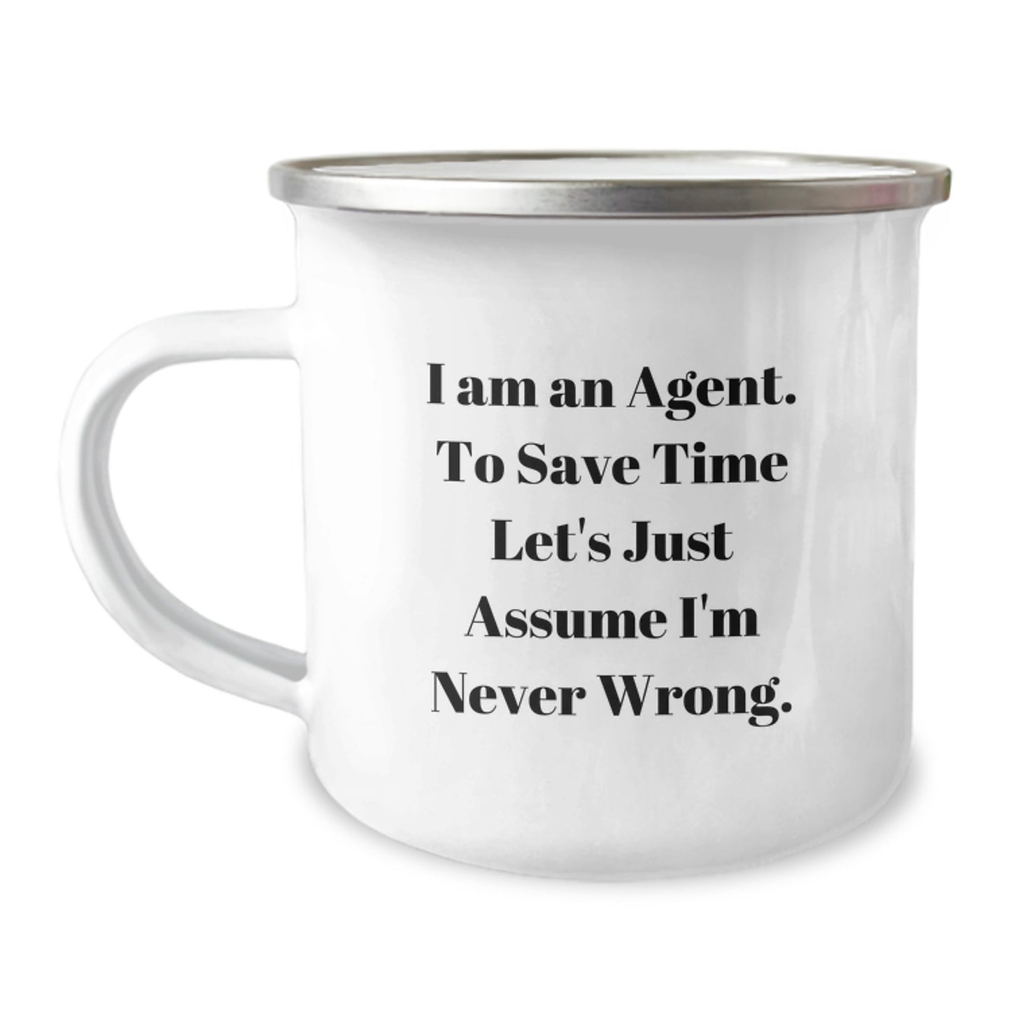 Funny Agent Camping Mug Gifts for Agent Friends from Family Men Unique Graduation - Image 1