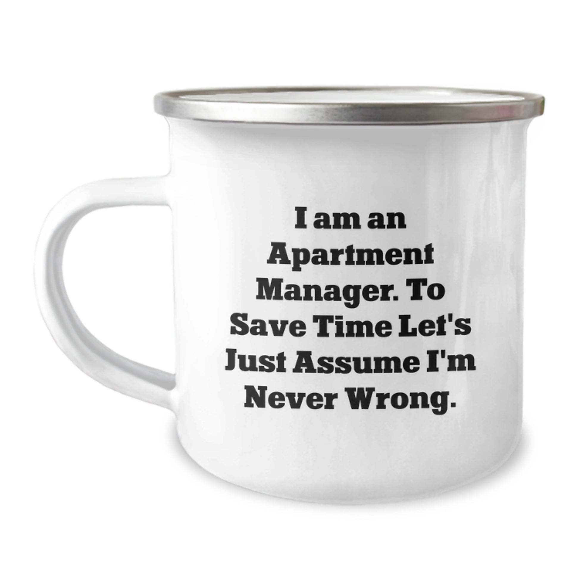 Funny Apartment Manager Camping Mug Gifts from Family to Apartment Manager at Graduation Unique Gifts - Image 1