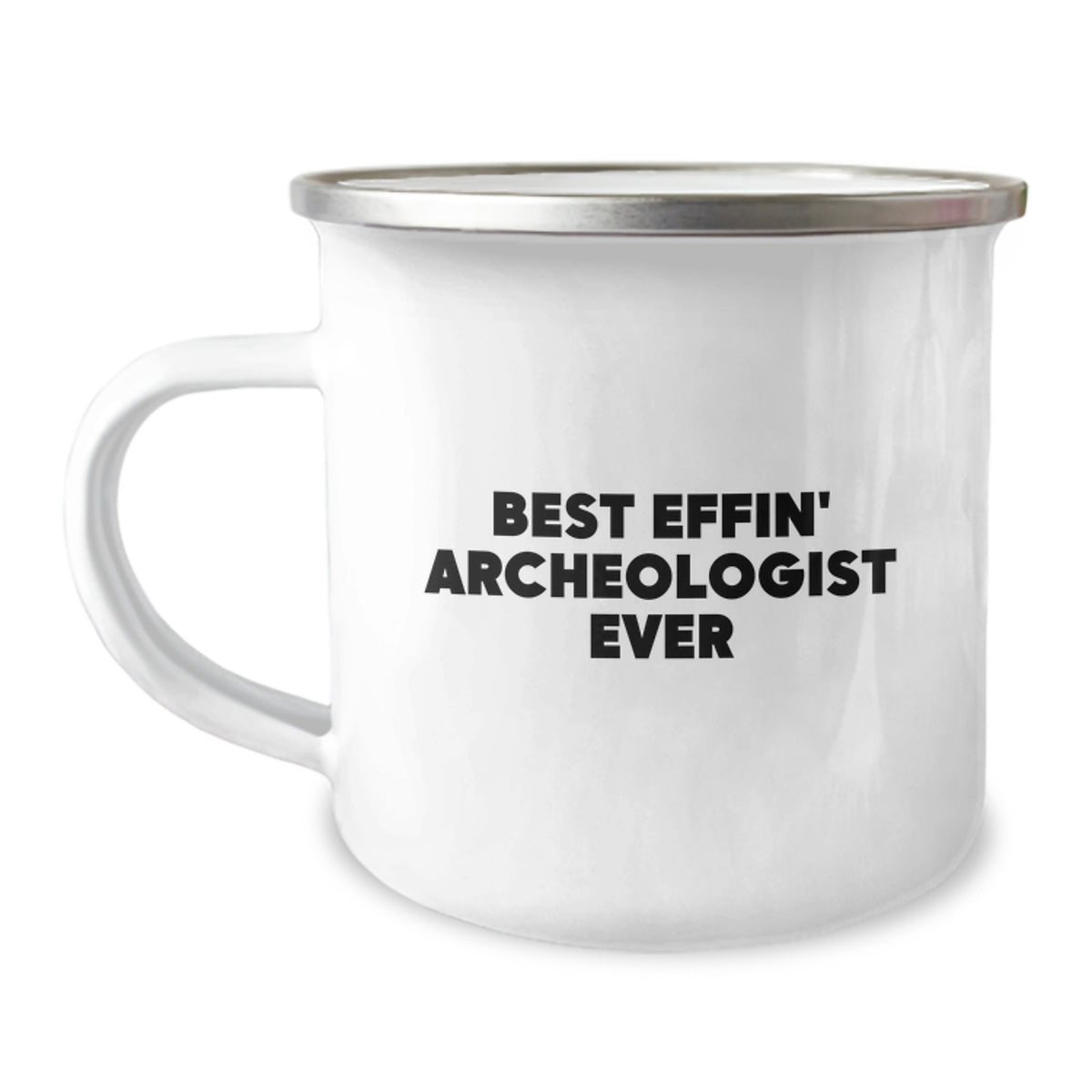 Funny Archeologist Gifts for Archeologist Men on Valentine's Unique Gifts from Friends, Best Effin' Archeologist Ever Camping Mug - Image 1
