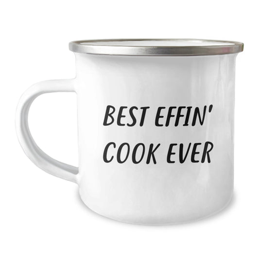Cute Cook Gifts from Men to Women - Best Effin' Cook Ever Funny Camping Mug for Her Him - Image 1