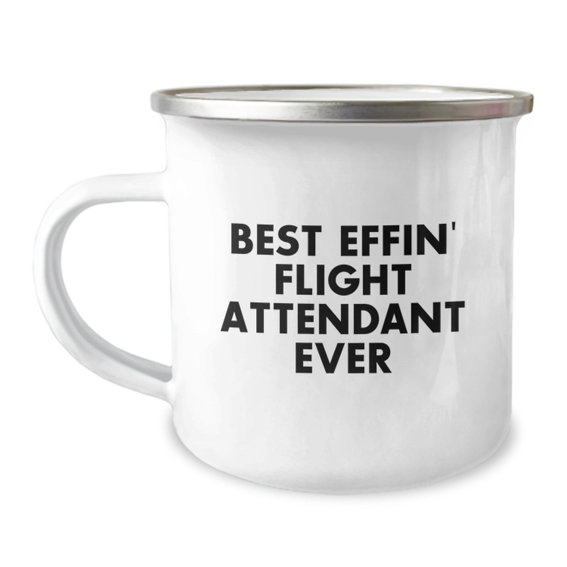 Funny Flight Attendant Humor Gifts for, Friends and Family Graduation Unique Gifts from Men, Women, Coworkers, Family, Camping Mug for Flight Attendant Ever - Image 1
