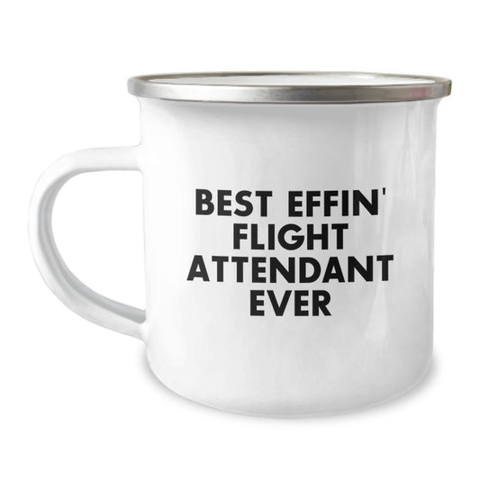 Funny Flight Attendant Humor Gifts for, Friends and Family Graduation Unique Gifts from Men, Women, Coworkers, Family, Camping Mug for Flight Attendant Ever - Image 1