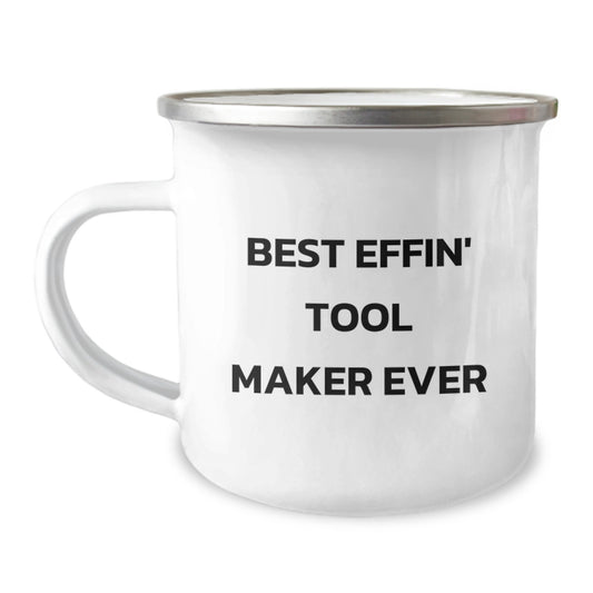Funny Gifts from Tool Maker Lovers, Valentine's Unique Gifts for Tool Makers, 12 oz Stainless Steel Camping Mug - Image 1