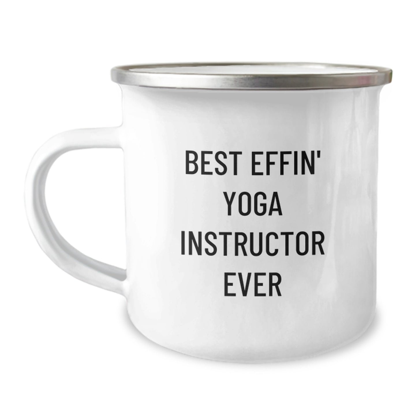 Funny Yoga Instructor Gifts - Best Effin' Camping Mug for Valentine's, Gifts from Men to Yoga Instructor Friends - Image 1