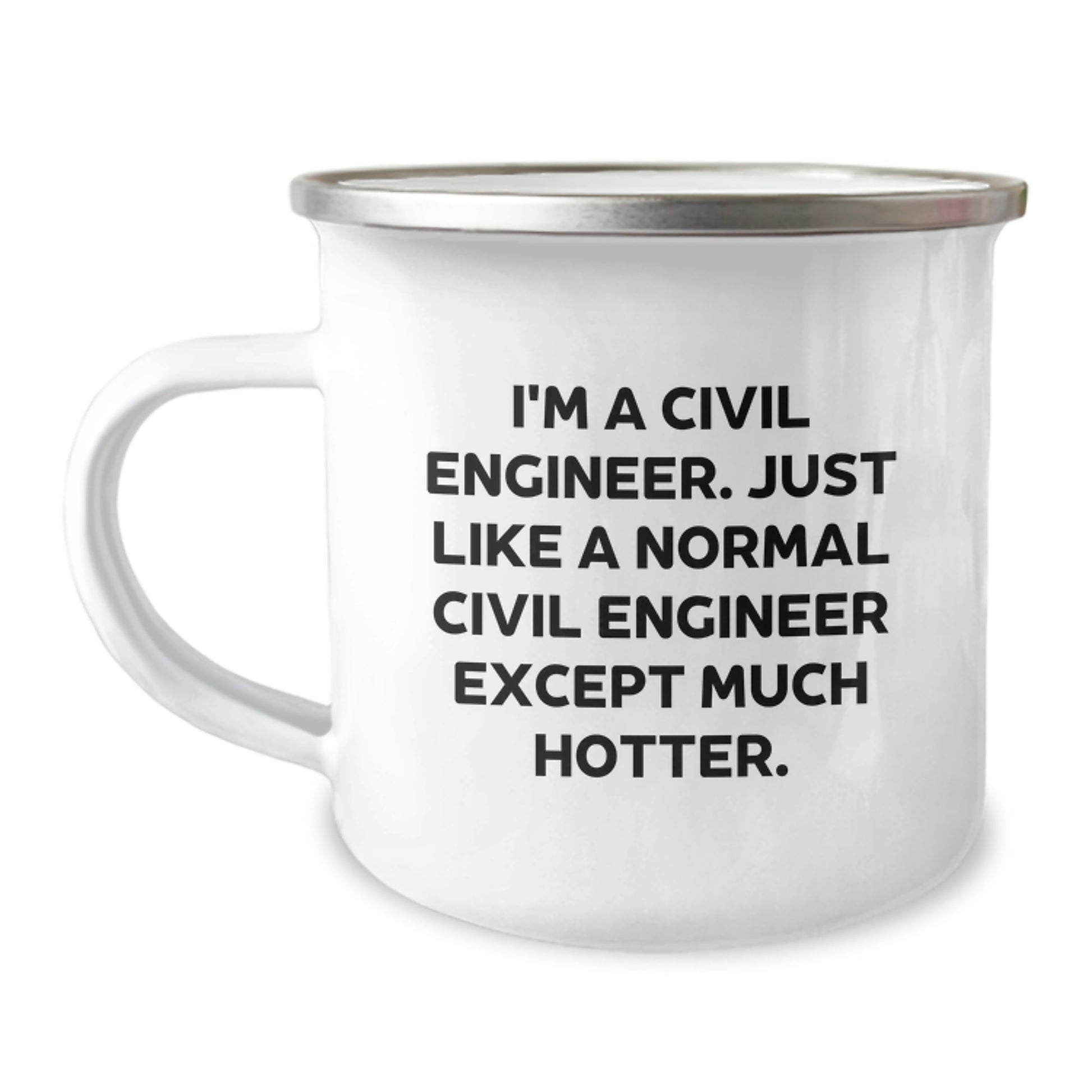 Sassy Civil Engineer Camping Mug – Birthday Gift for Friends – Keepsake - Image 1