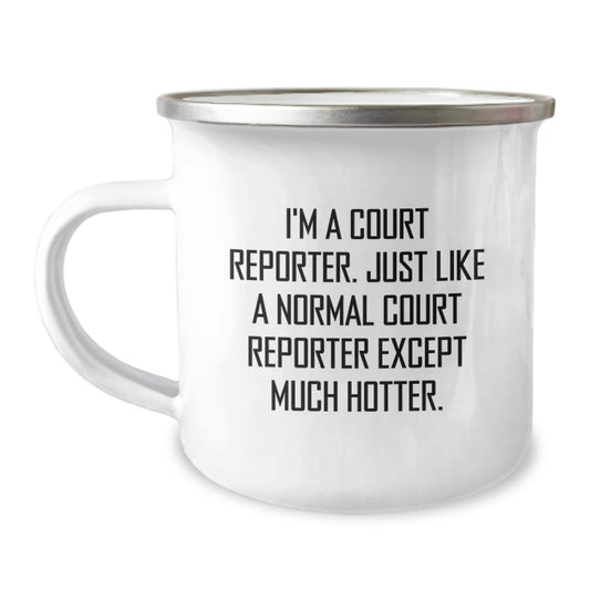 Funny Court Reporter Gifts from Friends, Perfect Camping Mug for Court Reporter, Court Reporter Mother's Day Unique Gifts - Image 1