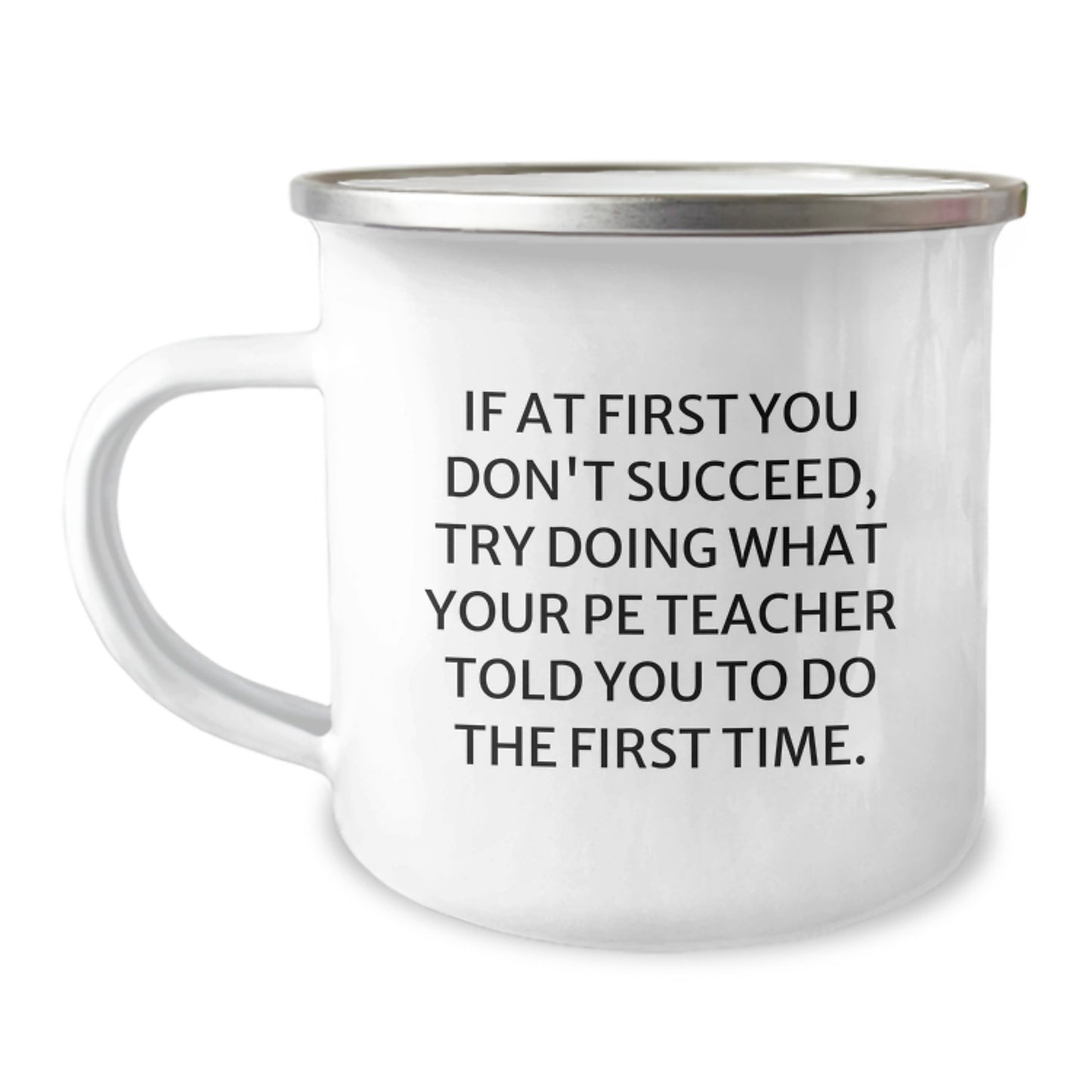 Funny PE Teacher Gifts from Friends for Graduation Unique Camping Mugs with Inspirational Quote - Image 1