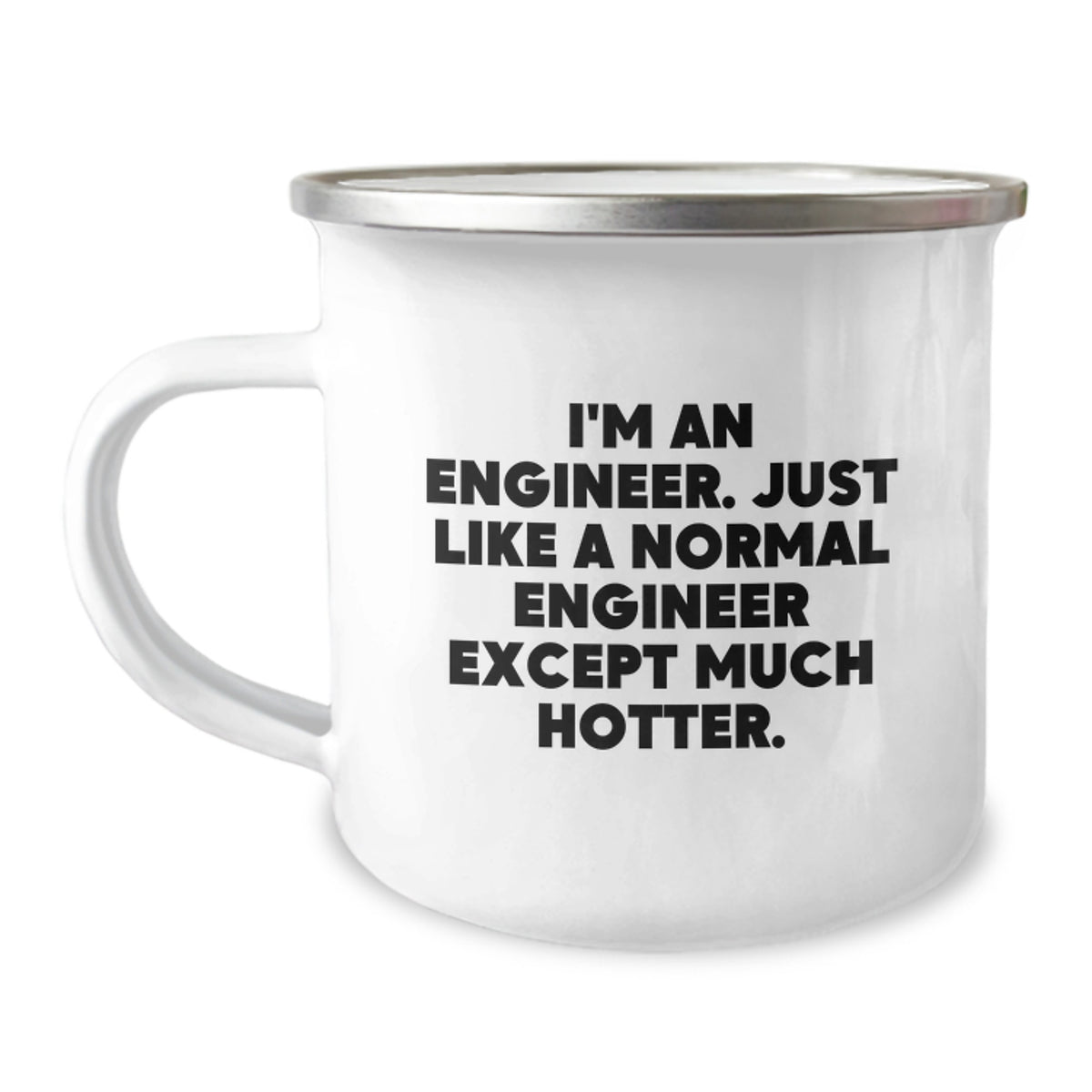 Engineer Keepsake Camping Mug for Him Birthday Gift With Hot Quote - Image 1