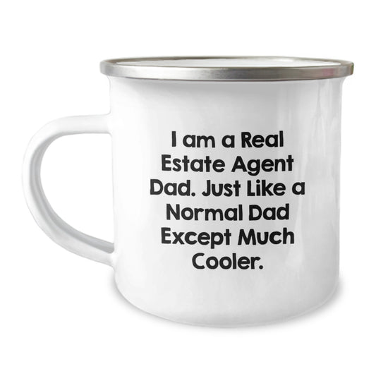 Gifts from Dad to the Coolest Real Estate Agent Dad - Funny Camping Mug for Birthday Unique Gifts for Men - Image 1