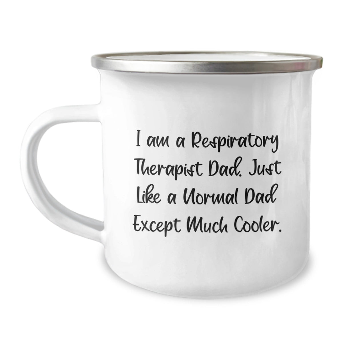 Funny Respiratory Therapist Gifts - Inspirational Quote for Dad Men Birthday Camping Mug from Family - Image 1