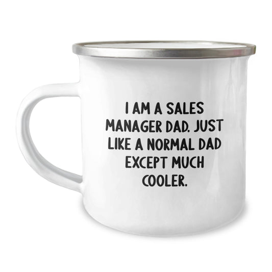 Funny Sales Manager Camping Mug Gifts from Dad to Sales Manager for Birthday Unique - Image 1