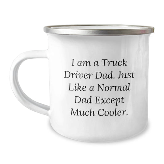 Funny Truck Driver Dad Birthday Camping Mug Gifts for Men from Family - Image 1