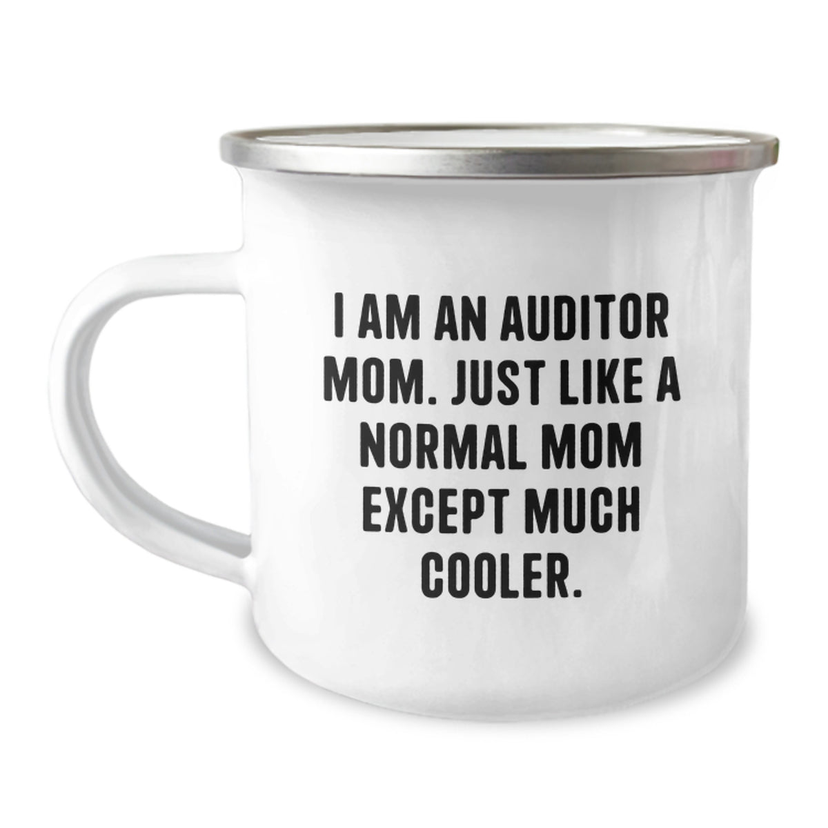 Funny Auditor Mom Gifts from Friends Birthday Unique Camping Mug for Auditor Dad - 'I Am An Auditor Mom' - Image 1