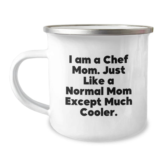 Funny Chef Gifts from Mom, Birthday Unique Gifts for Men, Camping Mug for Chef - Image 1