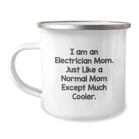 Electrician Mom Gifts for Electrician Dad, Funny Camping Mug for Electrician, Electrician Graduation Unique Gifts - Image 1