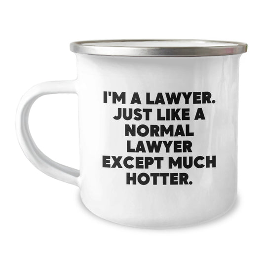 Funny Lawyer Gift, Unique Camping Mug for Lawyer Friends, Best Father's Day Unique Gifts from Family - Image 1