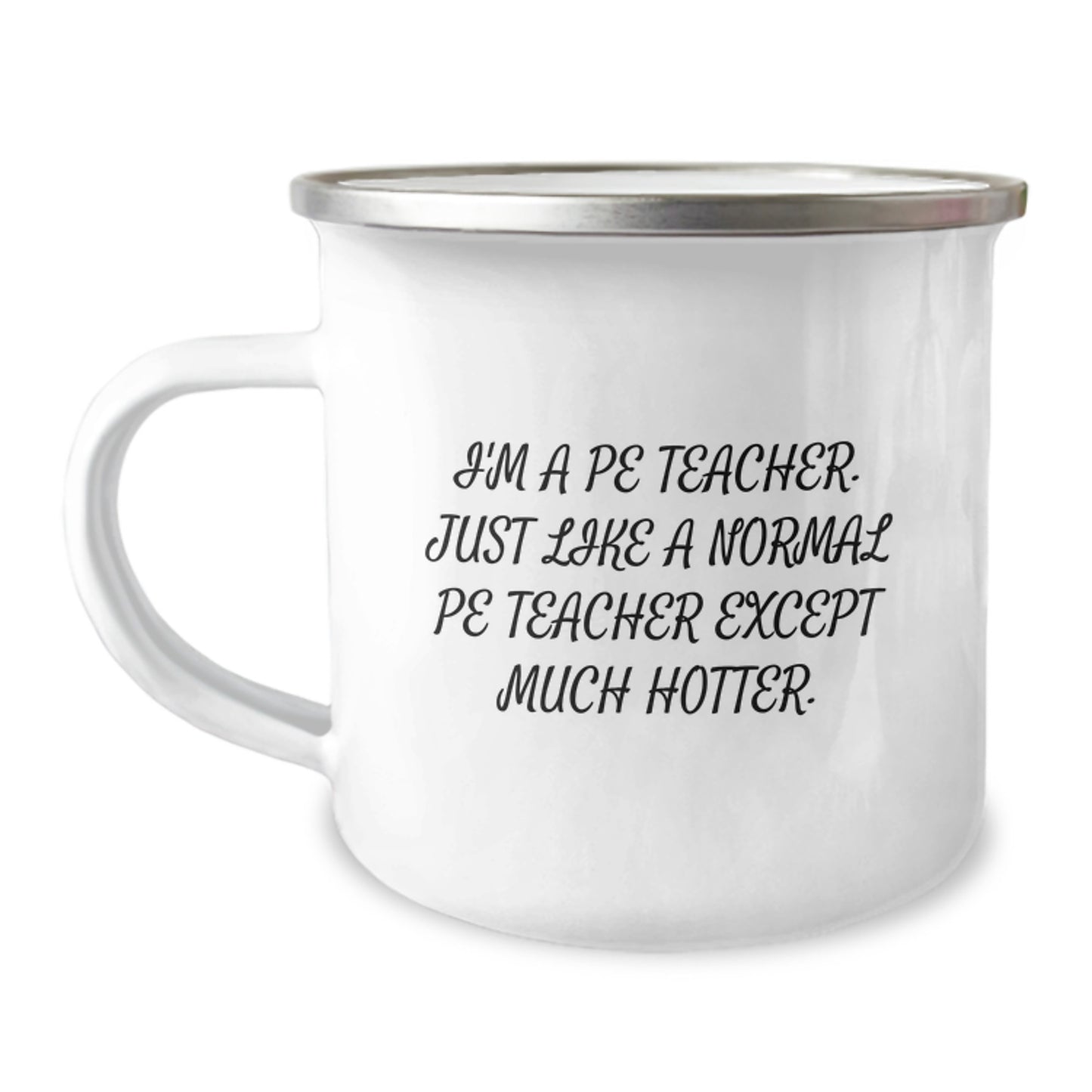 Funny PE Teacher Gifts for Men from Family, PE Teacher Men's Camping Mug, Perfect Graduation Unique Gifts - Image 1