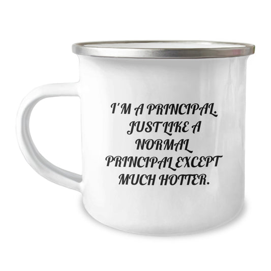 Funny Principal Camping Mug, Unique Gifts from Men to their Favorite Principal, Perfect for Mother's Day - Image 1